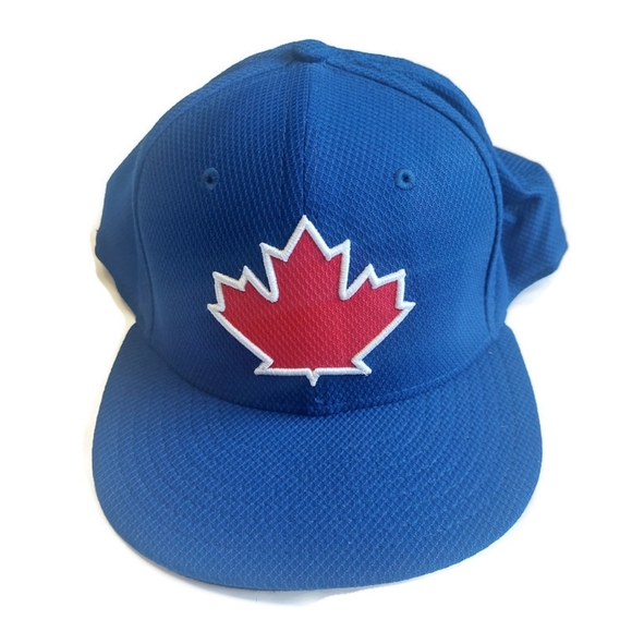 59Fifty New Era Size 8 3/8 Toronto Blue Jays Fitted Hat Performance Cap Blue - Picture 1 of 6